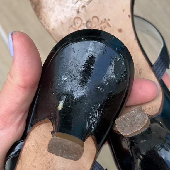 Lilly Pulitzer Y2K Kitten Heels Sandals Size 9.5 Patent Leather - Picture 9 of 11